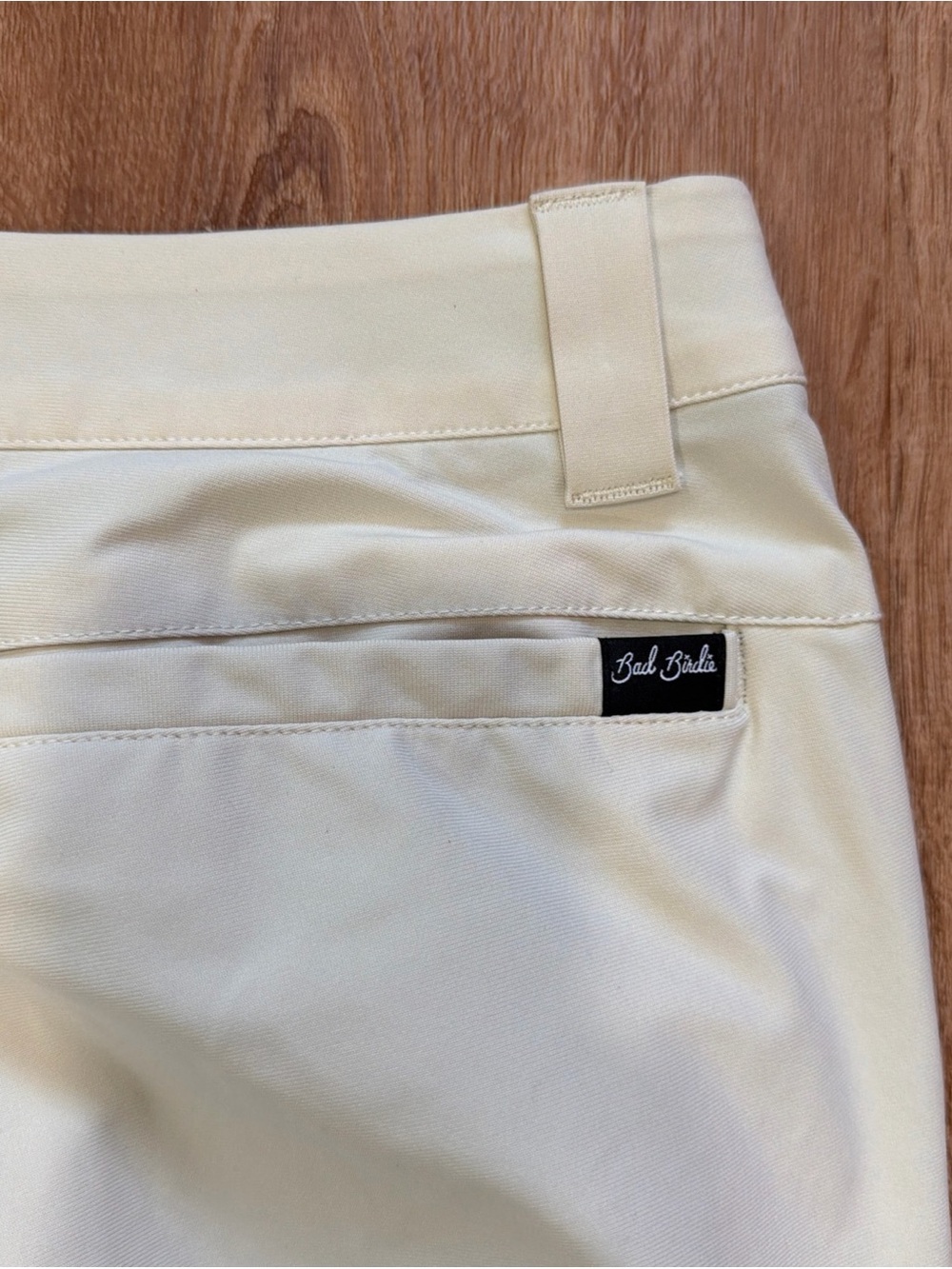 Bad Birdie Pants Men's 32x31 Cream/Tan Golf Chinos Performance Freedom Pros - Picture 10 of 11